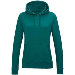 AWDis Womens/Ladies Girlie College Hoodie / Jade